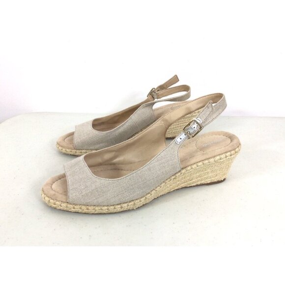 Lands End Sandals Wedge Heels Womens 11 - Picture 1 of 7